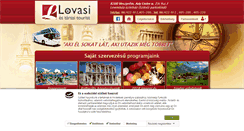 Desktop Screenshot of lovasitourist.hu